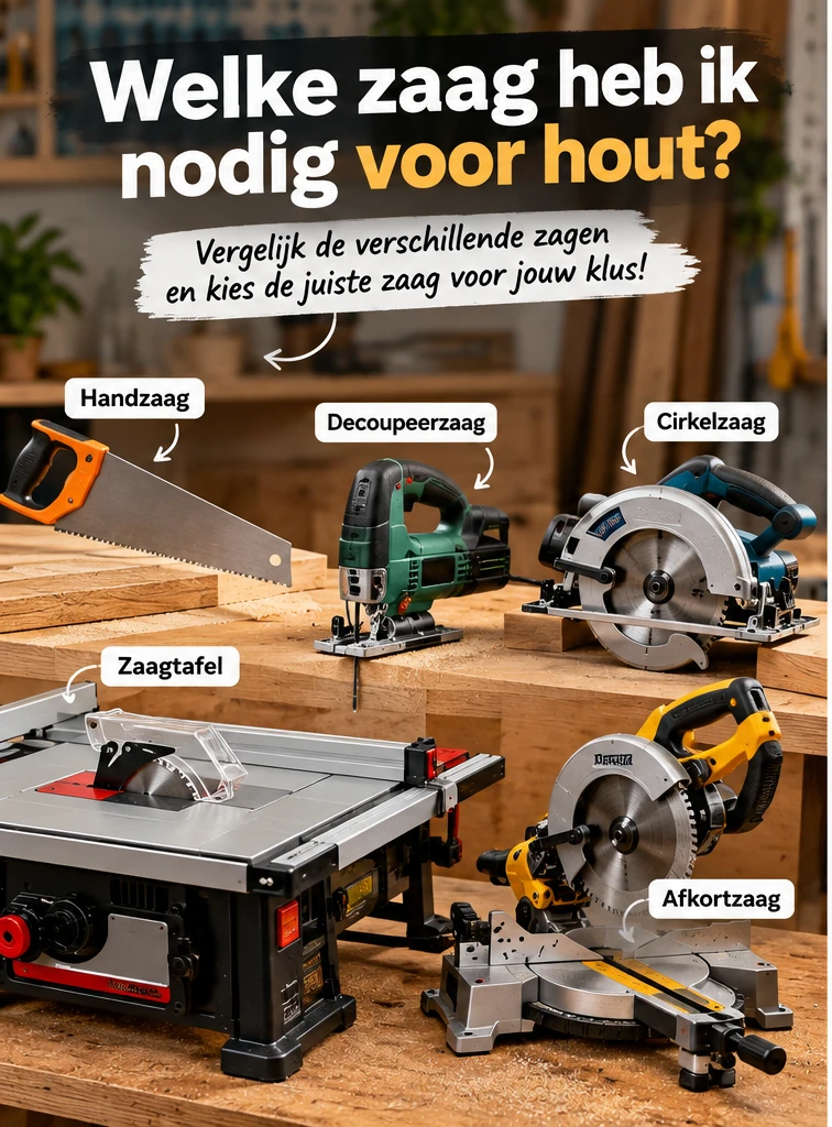 afbeelding verschillende zagen nodig