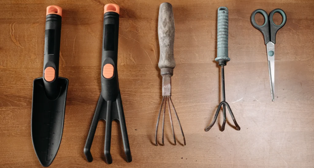 Weergave beste tuingereedschappen voor beginners